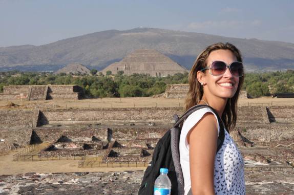 Val e as pirâmides do Sol e da Lua. Teotihuacán, ao norte da Cidade do México